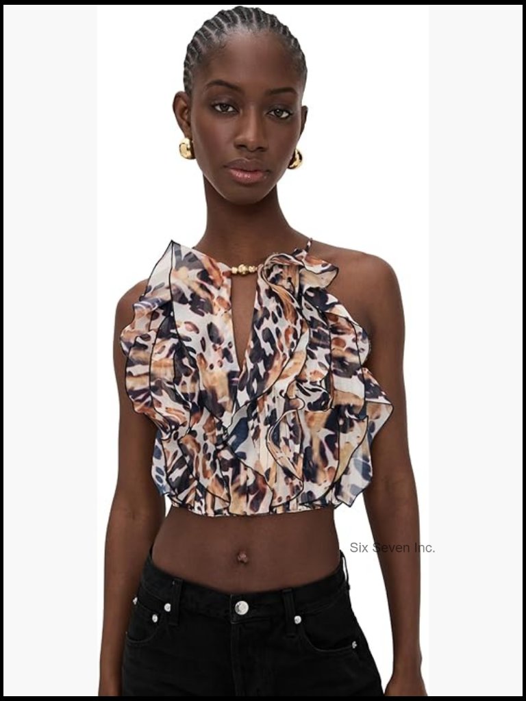 100% Polyester V-Neck Sleeveless Scrub Top With Gold-Tone Hardware